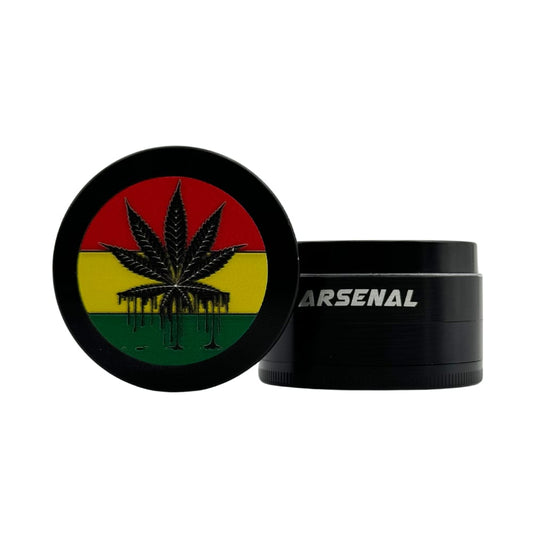 Arsenal Rasta Tri-Leaf 52mm 4-Pc Grinder