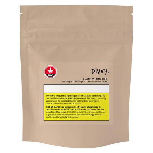 Divvy - Black Widow CBD 510 Thread Cartridge