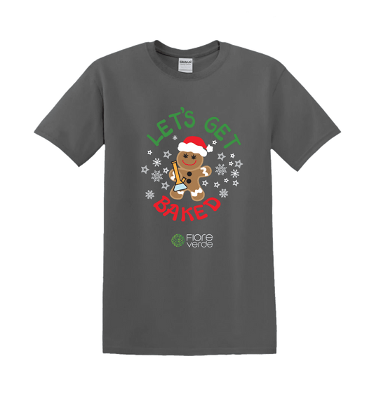 Let's Get Baked Christmas Shirt - Grey