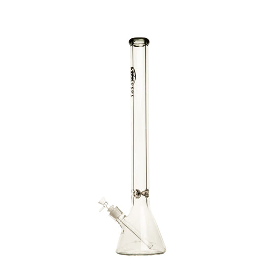 24" 9mm Cartel Glass Bong (Transparent Black)