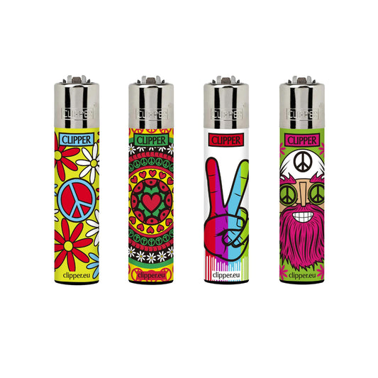 Clipper Hippie Design Lighters