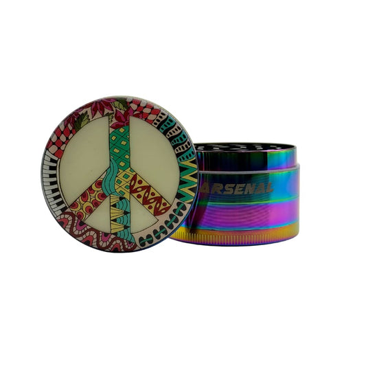Arsenal Hippie Love 52mm 4-Pc Grinder