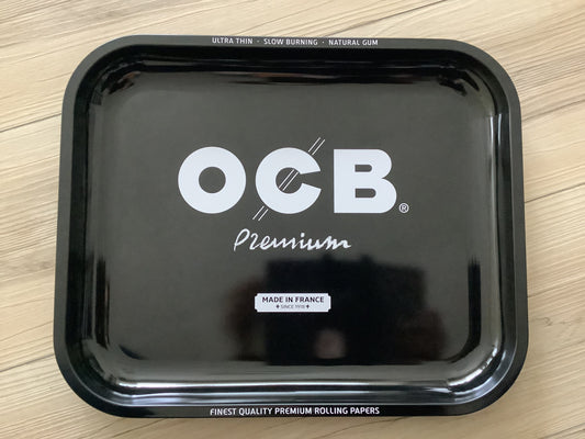 OCB Metal Rolling Tray - Large - Black