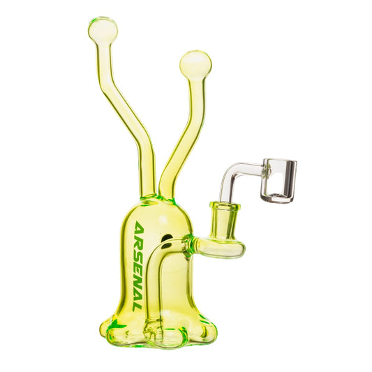 9" 5mm Arsenal Growing Fungi Dab Rig (Light Slime Green)