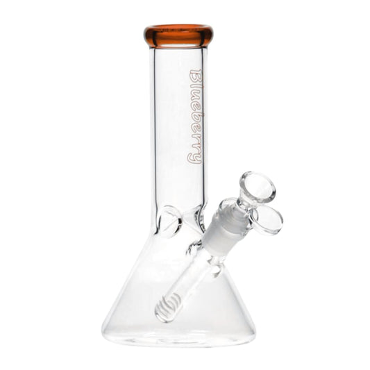 8 Inch Blueberry Mini Beaker Bong (Amber)