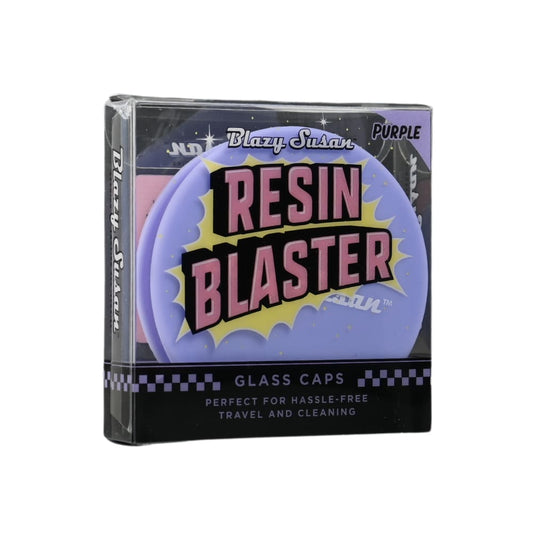 Blazy Susan Resin Blaster Silicone Glass Cleaning Caps - 10ct (Purple)