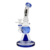 Oil Lamp Rig 10" Infyniti Brand with Bent Neck - GP1942 - Jade Blue