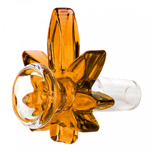 Big Leaf Bowl by RedEye Glass - 156 - Gold