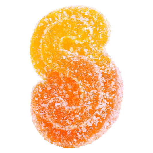 Spinach SOURZ - Fully Blasted Peach Orange 1:1 THC CBD Gummy