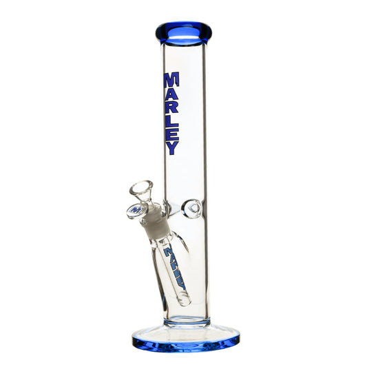 14" Marley Straight Tube Bong (Blue)