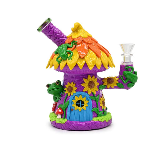 Glass Water Pipe - 7 Inch - Frog - Glass Water Pipe - 7 Inch - Frog