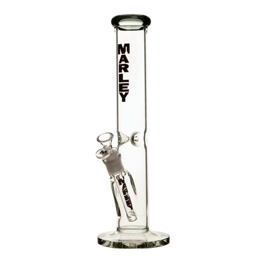 14 Inch Marley Straight Tube Bong (Black)