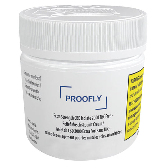 PROOFLY - Extra Strength CBD Isolate 2000 THC Free Relief Muscle Joint