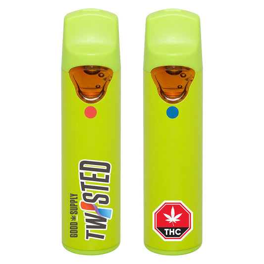 Good Supply - Twisted AIO Vape - Orange Swirl & Strawberry Freeze