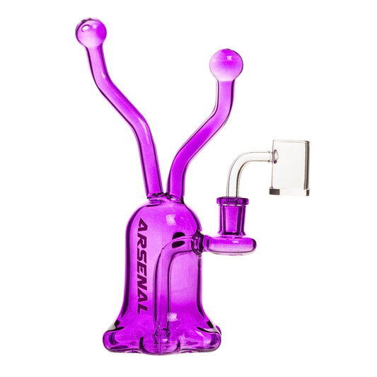 9" 5mm Arsenal Growing Fungi Dab Rig (Purple)